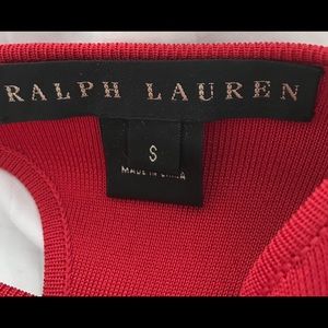 Ralph Lauren red dress.   Size Small